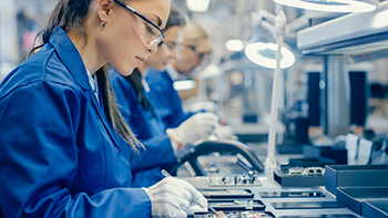 Electronics assembly line