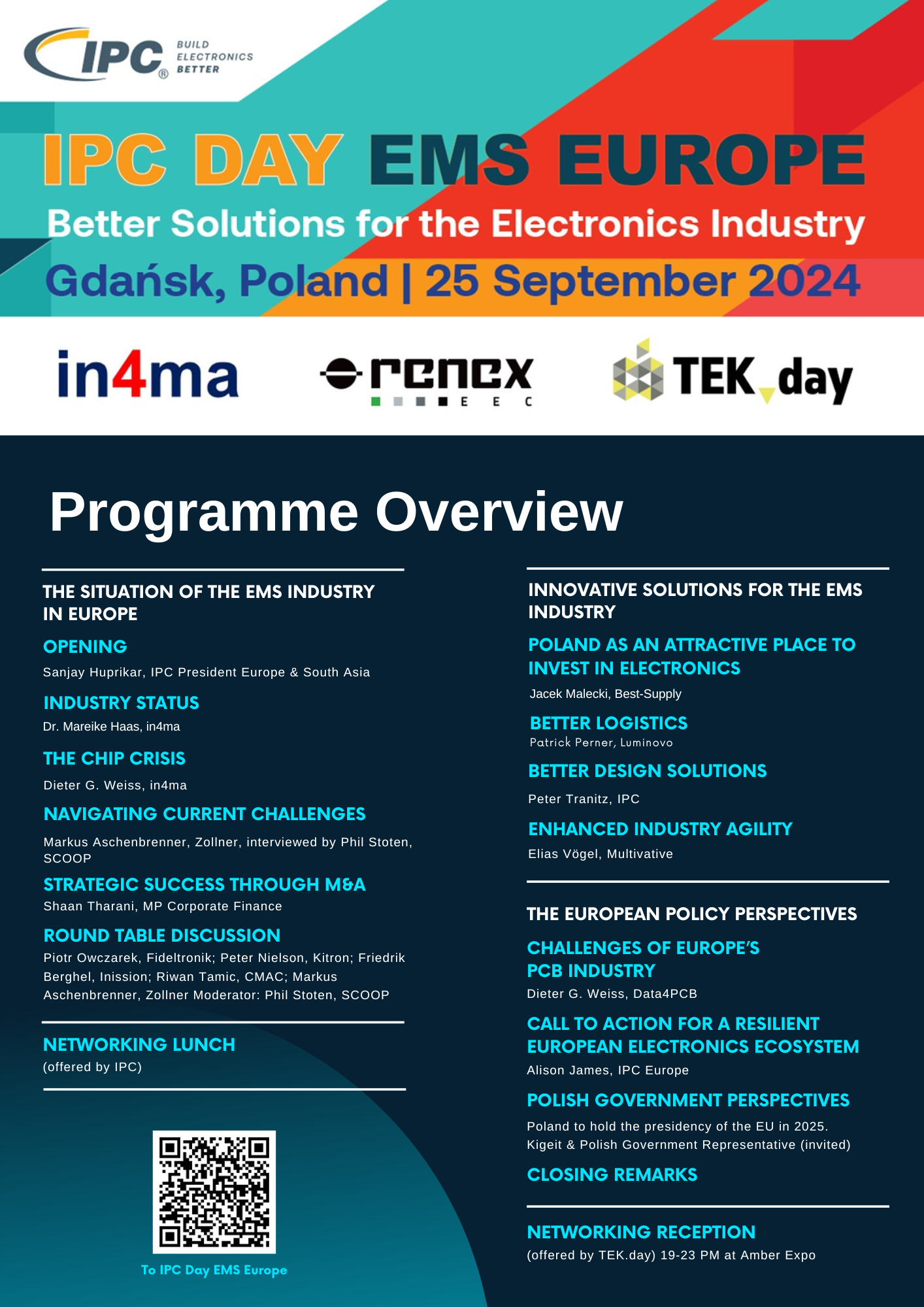 IPC Day EMS Europe 2024 programme