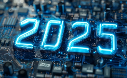 2025 written on printed circuit board